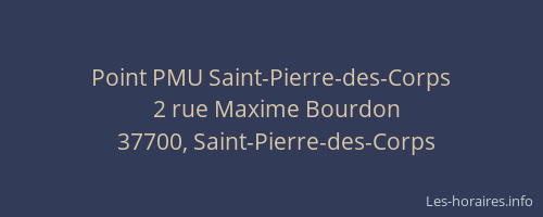 Point PMU Saint-Pierre-des-Corps