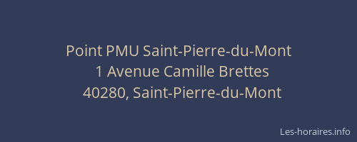 Point PMU Saint-Pierre-du-Mont