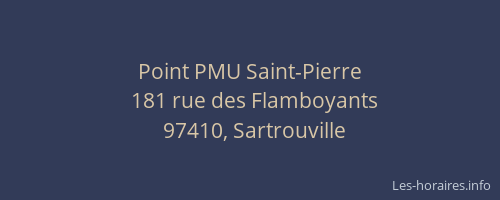 Point PMU Saint-Pierre