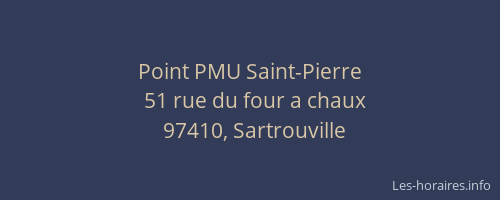 Point PMU Saint-Pierre