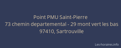 Point PMU Saint-Pierre