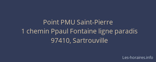 Point PMU Saint-Pierre
