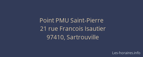 Point PMU Saint-Pierre
