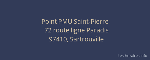 Point PMU Saint-Pierre