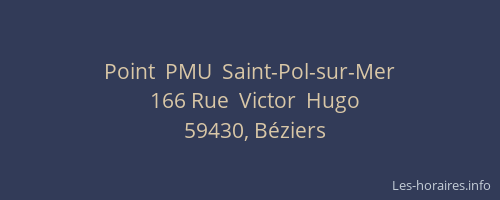 Point  PMU  Saint-Pol-sur-Mer