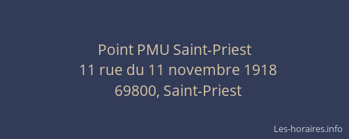Point PMU Saint-Priest