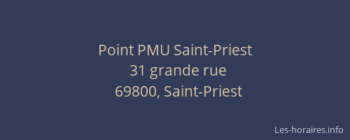 Point PMU Saint-Priest