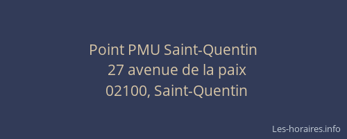 Point PMU Saint-Quentin