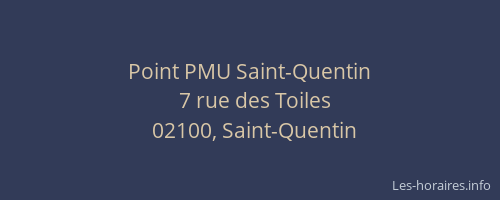 Point PMU Saint-Quentin