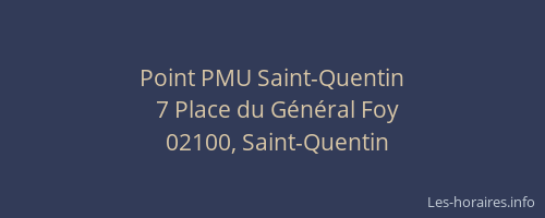Point PMU Saint-Quentin