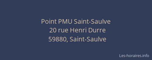 Point PMU Saint-Saulve