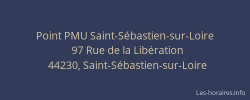 Point PMU Saint-Sébastien-sur-Loire