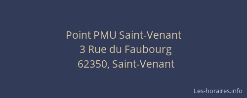 Point PMU Saint-Venant