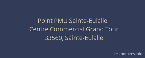 Point PMU Sainte-Eulalie