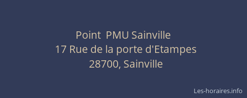 Point  PMU Sainville