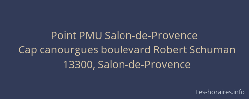 Point PMU Salon-de-Provence