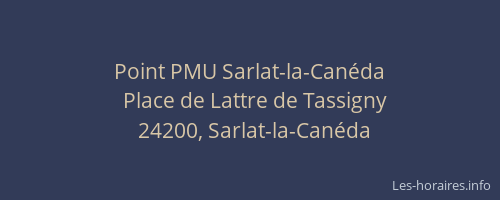Point PMU Sarlat-la-Canéda