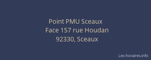 Point PMU Sceaux