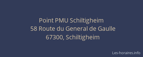 Point PMU Schiltigheim