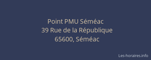 Point PMU Séméac