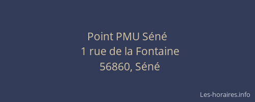 Point PMU Séné