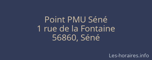 Point PMU Séné