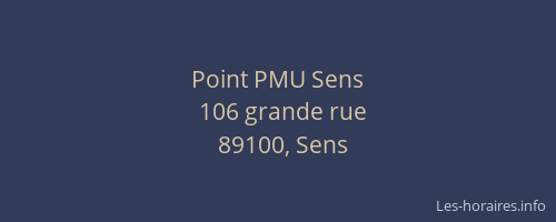Point PMU Sens