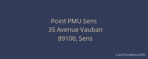 Point PMU Sens