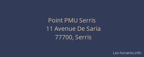 Point PMU Serris