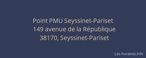 Point PMU Seyssinet-Pariset