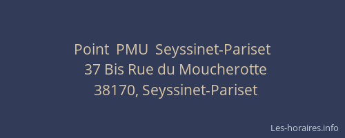Point  PMU  Seyssinet-Pariset