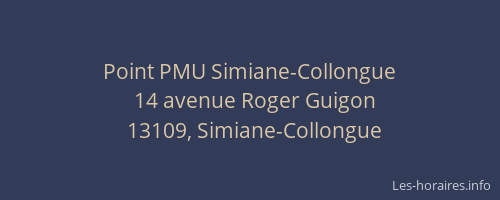 Point PMU Simiane-Collongue