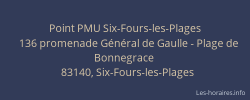 Point PMU Six-Fours-les-Plages