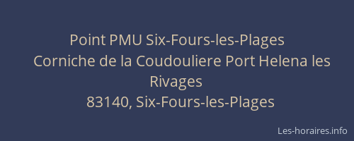 Point PMU Six-Fours-les-Plages