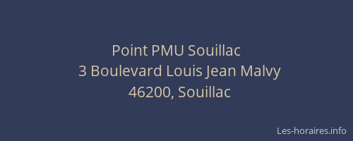 Point PMU Souillac