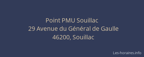 Point PMU Souillac