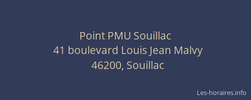 Point PMU Souillac