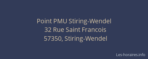 Point PMU Stiring-Wendel