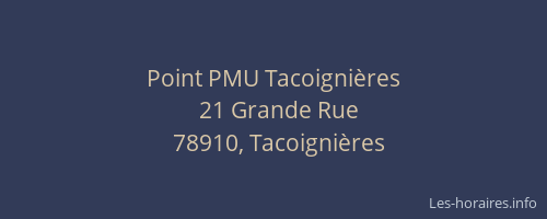 Point PMU Tacoignières