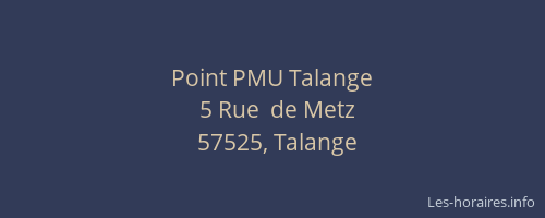 Point PMU Talange