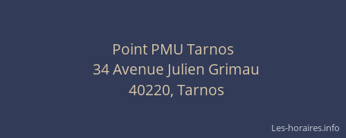 Point PMU Tarnos