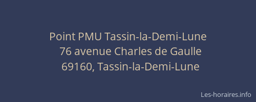 Point PMU Tassin-la-Demi-Lune
