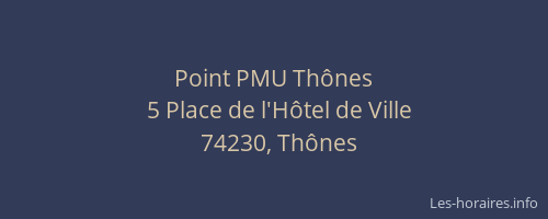 Point PMU Th&ocirc;nes