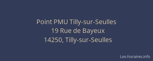 Point PMU Tilly-sur-Seulles