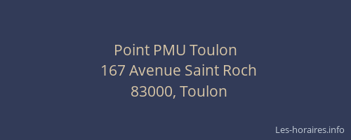 Point PMU Toulon