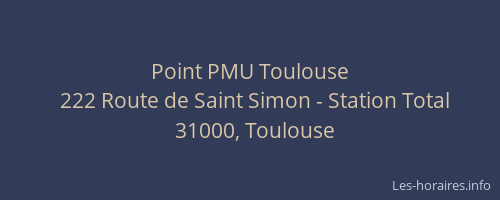 Point PMU Toulouse