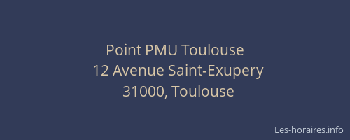 Point PMU Toulouse