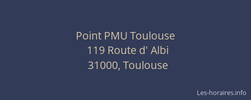 Point PMU Toulouse