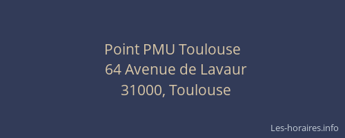 Point PMU Toulouse