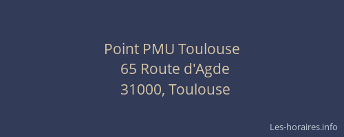 Point PMU Toulouse
